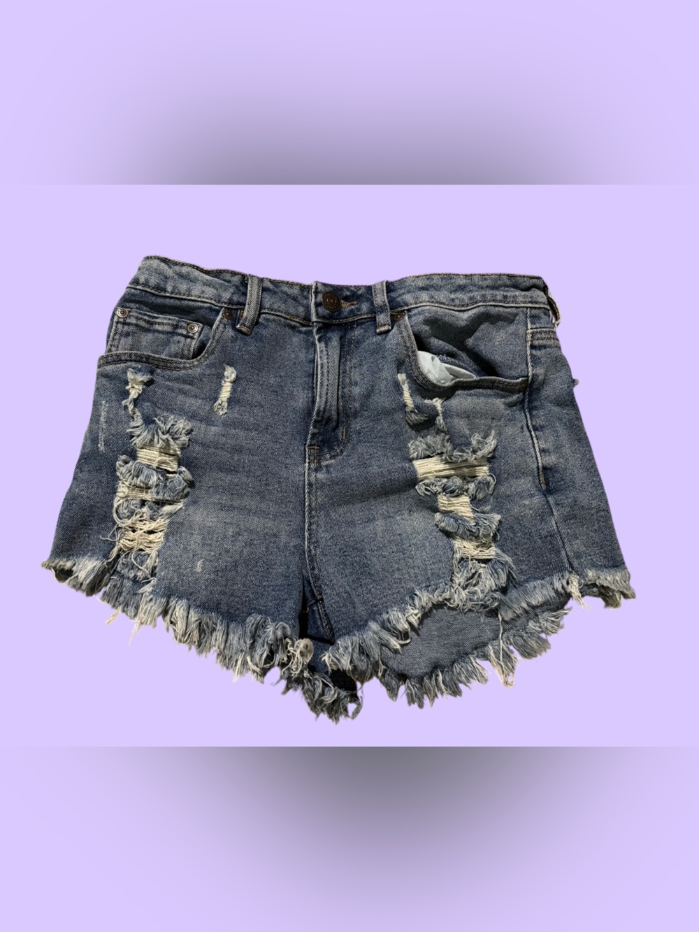 Almost Famous Distressed Denim Shorts Size 5